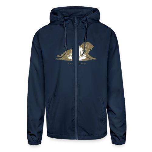Silence Builds Kings Meditation Lion - Unisex Lightweight Windbreaker Jacket