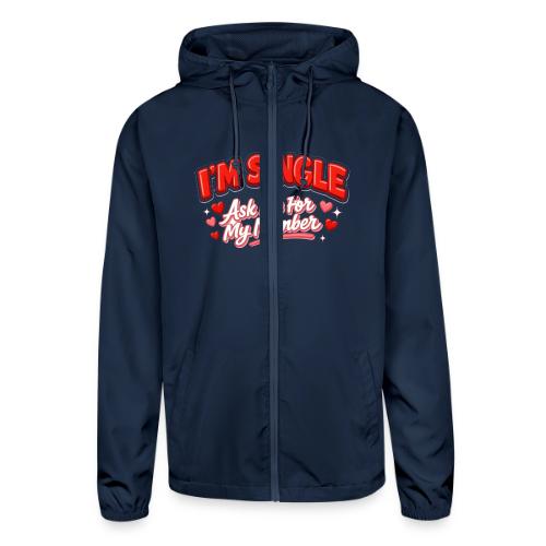 I’m Single Retro Bubble - Unisex Lightweight Windbreaker Jacket