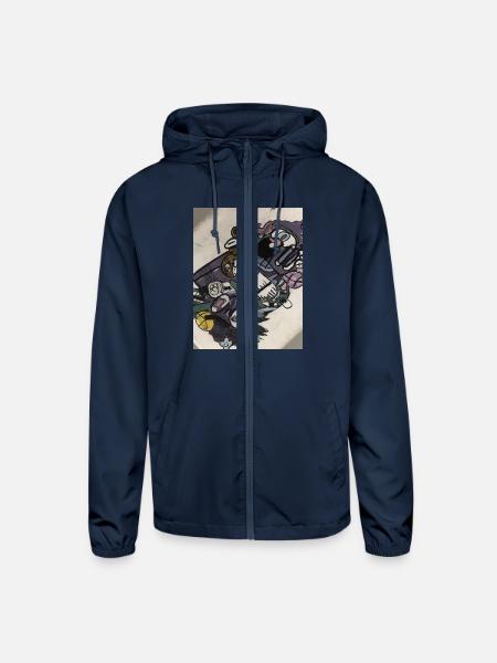 Artist - Unisex Lightweight Windbreaker Jacket - navy