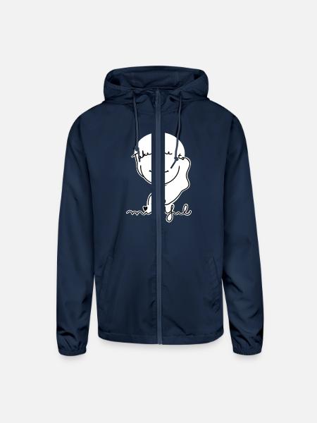 Have Time To Be Mindful. - Unisex Lightweight Windbreaker Jacket - navy - Front