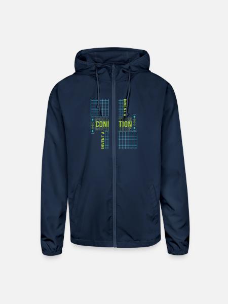 Connection - Unisex Lightweight Windbreaker Jacket - navy