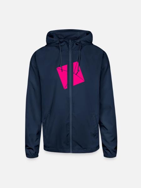 D8 (Eight Sided) Dice - Unisex Lightweight Windbreaker Jacket - navy - Front