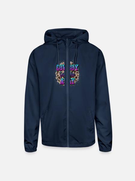 Cowboy Take Me Away - Unisex Lightweight Windbreaker Jacket - navy - Front
