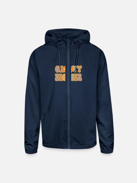 GROOVY BROTHER - Unisex Lightweight Windbreaker Jacket - navy