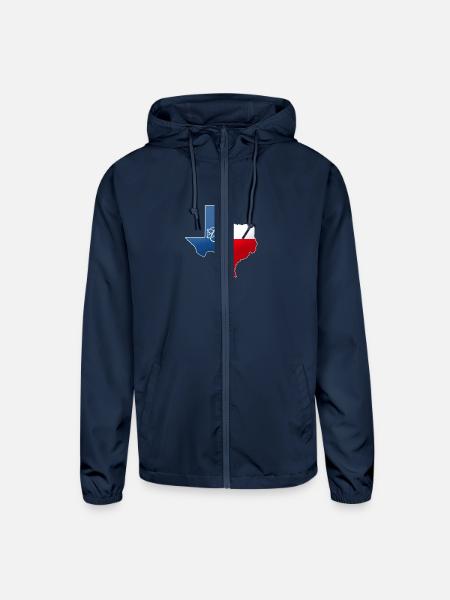 Texas Atheist - Unisex Lightweight Windbreaker Jacket - navy