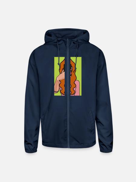 selfie - Unisex Lightweight Windbreaker Jacket - navy