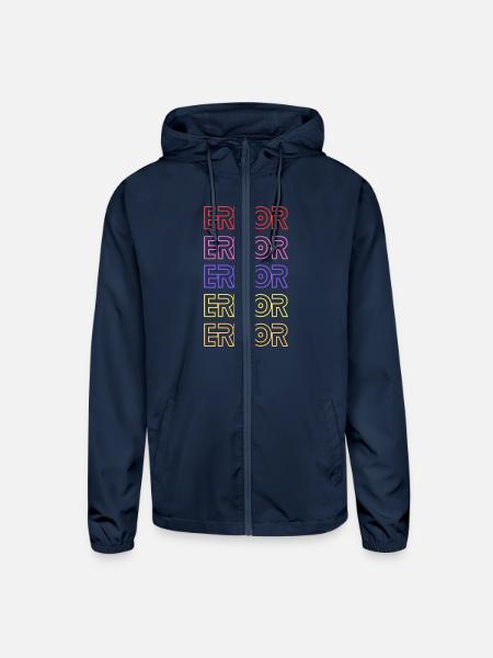 Error - Unisex Lightweight Windbreaker Jacket - navy