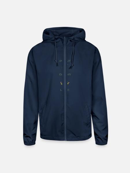 Plant grow love - Unisex Lightweight Windbreaker Jacket - navy