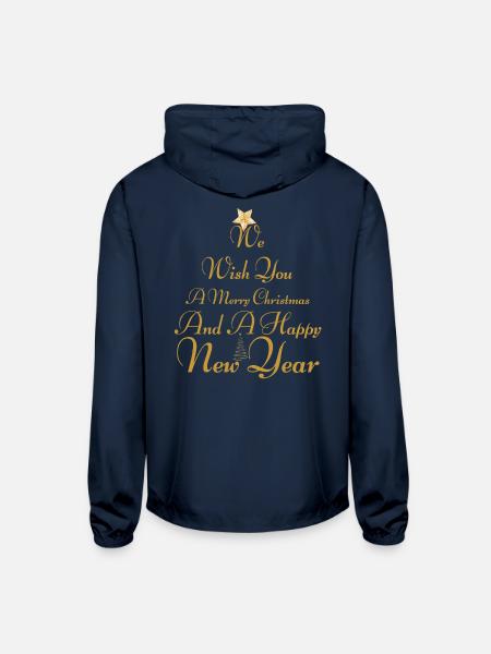 Christmas - Unisex Lightweight Windbreaker Jacket - navy