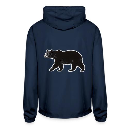 Midnight Black Bear - Unisex Lightweight Windbreaker Jacket