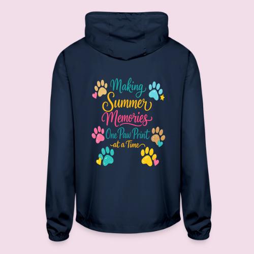 Making Summer Memories One Paw Print at a Time - Unisex Lightweight Windbreaker Jacket