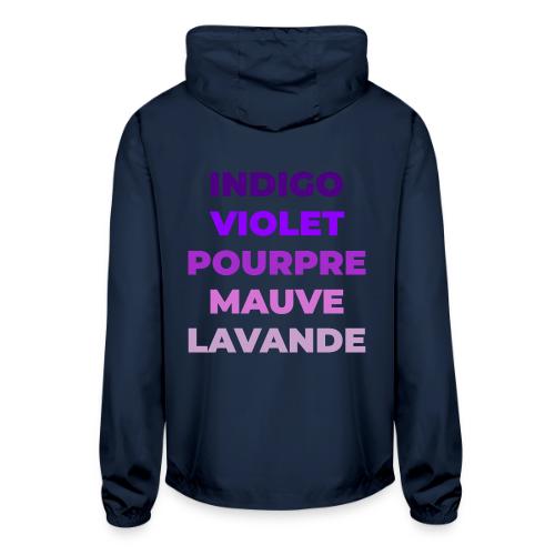 Shades of purple - Unisex Lightweight Windbreaker Jacket