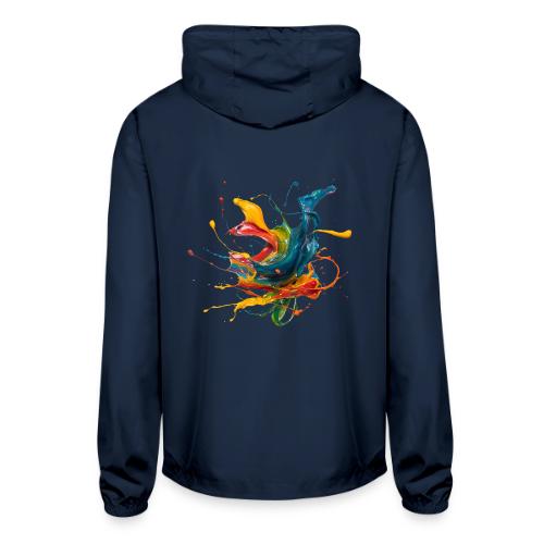 Chromatic Flow - Unisex Lightweight Windbreaker Jacket