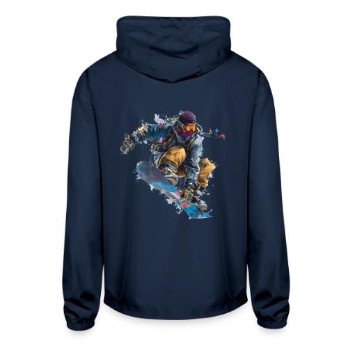 Snowboarding: Splash of Speed - Unisex Lightweight Windbreaker Jacket