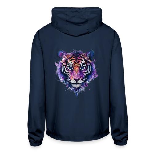 Mystic Violet Tiger - Unisex Lightweight Windbreaker Jacket