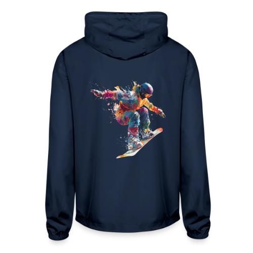 Snowboarding: Frozen Flight - Unisex Lightweight Windbreaker Jacket
