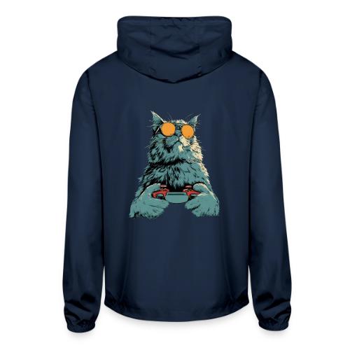 Cat: Fluff Mode On - Unisex Lightweight Windbreaker Jacket