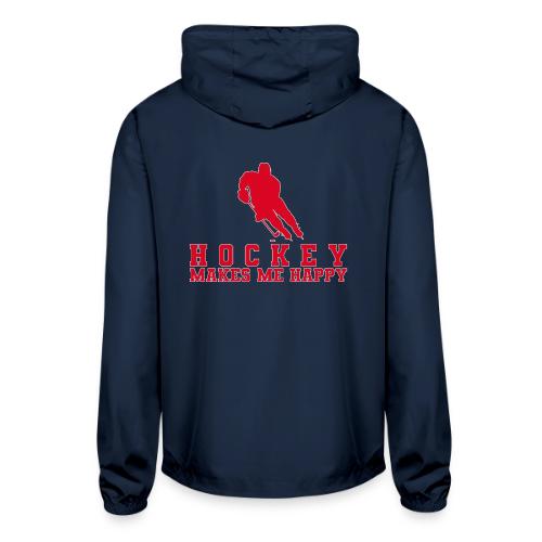 Hockey makes me happy - Unisex Lightweight Windbreaker Jacket