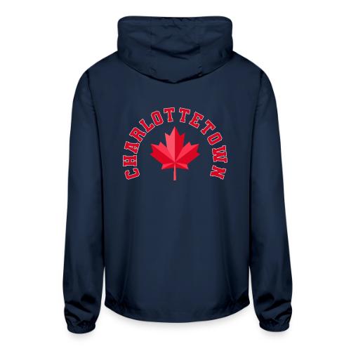 Charlottetown with maple leaf - Unisex Lightweight Windbreaker Jacket