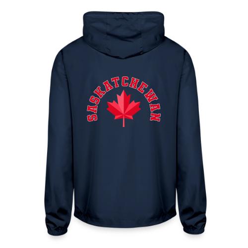 Saskatchewan with maple leaf - Unisex Lightweight Windbreaker Jacket