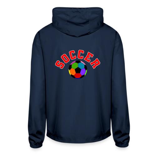 Soccer: Colorful Kick - Unisex Lightweight Windbreaker Jacket