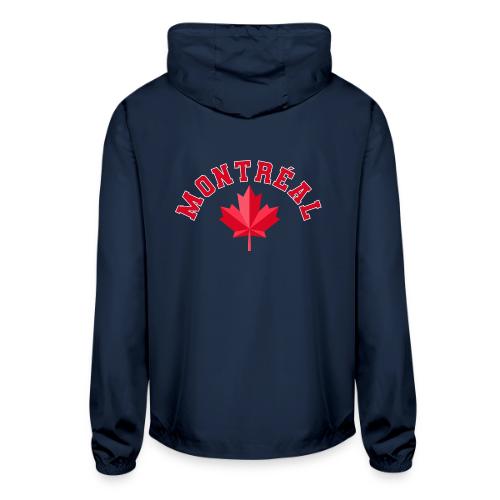 Montréal with maple leaf - Unisex Lightweight Windbreaker Jacket