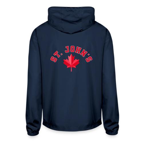 St. John's with maple leaf - Unisex Lightweight Windbreaker Jacket