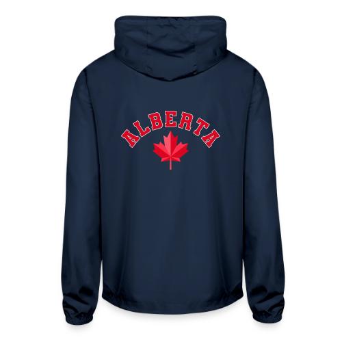 Alberta with maple leaf - Unisex Lightweight Windbreaker Jacket