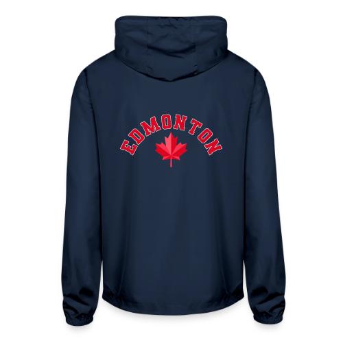 Edmonton with maple leaf - Unisex Lightweight Windbreaker Jacket