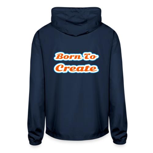Born to Create — Creative Soul Script - Unisex Lightweight Windbreaker Jacket