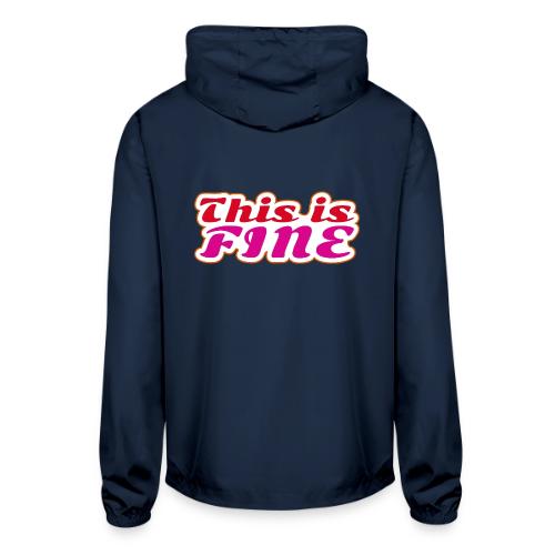 This Is Fine - Unisex Lightweight Windbreaker Jacket