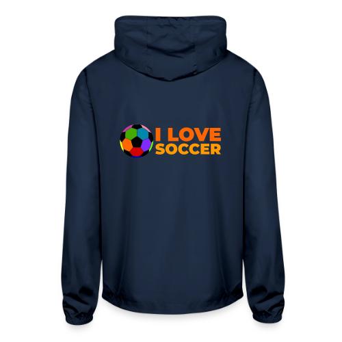 I Love Soccer - Unisex Lightweight Windbreaker Jacket