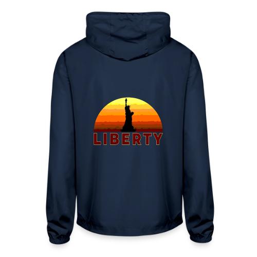 USA: Sunset Liberty Bold - Unisex Lightweight Windbreaker Jacket