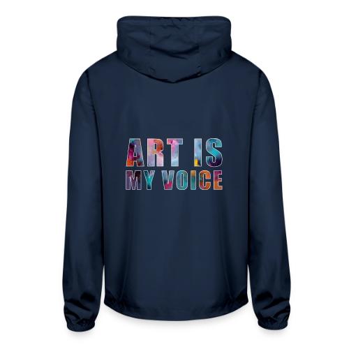 Art Is My Voice - Unisex Lightweight Windbreaker Jacket