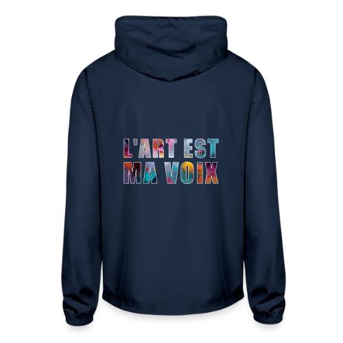 Art is my voice - Unisex Lightweight Windbreaker Jacket