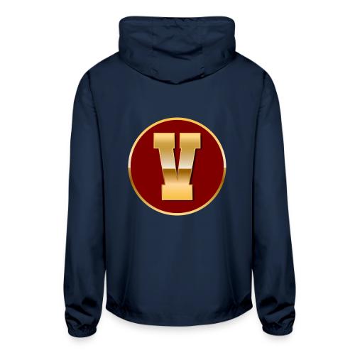 Letter V – Capital Varsity Alphabet Monogram - Unisex Lightweight Windbreaker Jacket
