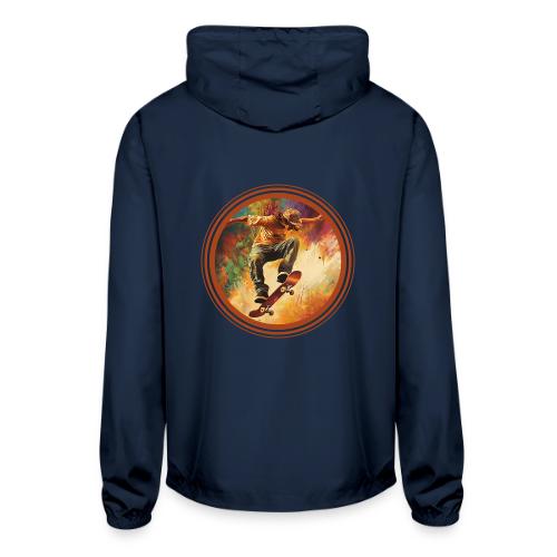 Skateboarding Mode On - Unisex Lightweight Windbreaker Jacket