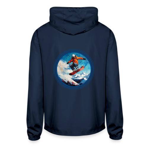 Snowboarding Vibes - Unisex Lightweight Windbreaker Jacket