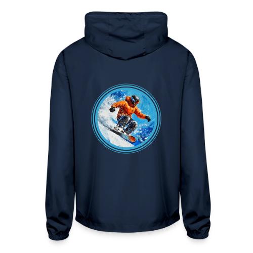 Snowboarding Motion - Unisex Lightweight Windbreaker Jacket