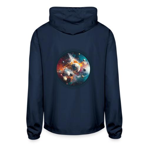 Planets in Acrylic Dreams - Unisex Lightweight Windbreaker Jacket