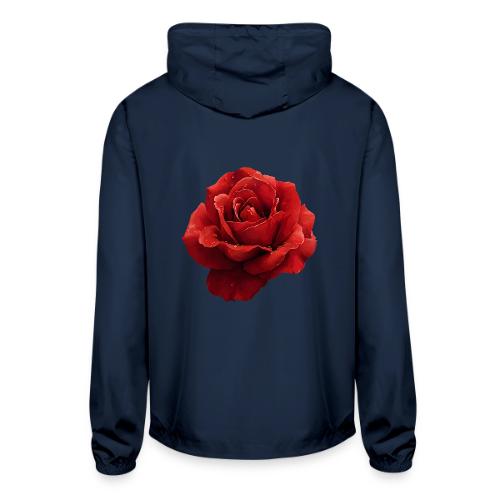 Rose: Crimson Dew Bloom - Unisex Lightweight Windbreaker Jacket