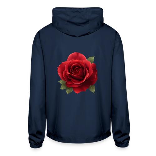 Rose: Crimson Bloom Elegance - Unisex Lightweight Windbreaker Jacket