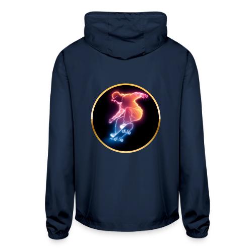 Skateboarding: Golden Trick Rider - Unisex Lightweight Windbreaker Jacket