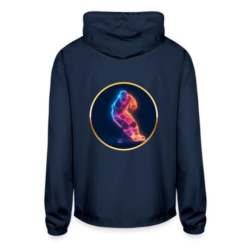 Hockey: Neon Hockey Sketch - Unisex Lightweight Windbreaker Jacket