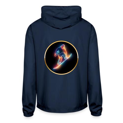 Golden Neon Snowboard - Unisex Lightweight Windbreaker Jacket