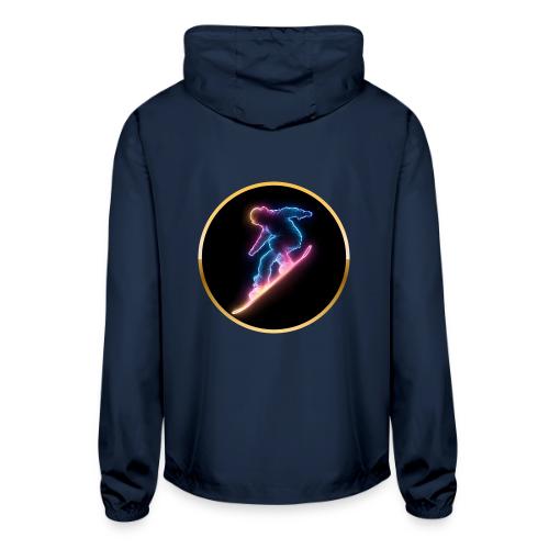 Snowboarding: Neon Snow Drift - Unisex Lightweight Windbreaker Jacket