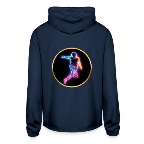 Soccer: Neon Goal Fusion - Unisex Lightweight Windbreaker Jacket