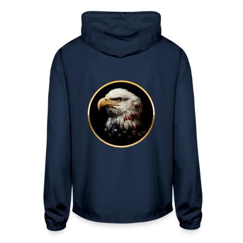America: Golden Freedom Crest - Unisex Lightweight Windbreaker Jacket
