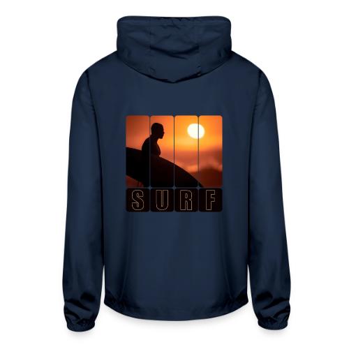 Surfing: Sunset Surf Panels - Unisex Lightweight Windbreaker Jacket