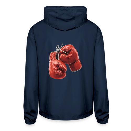 Boxing: Hanging Gloves Icon - Unisex Lightweight Windbreaker Jacket